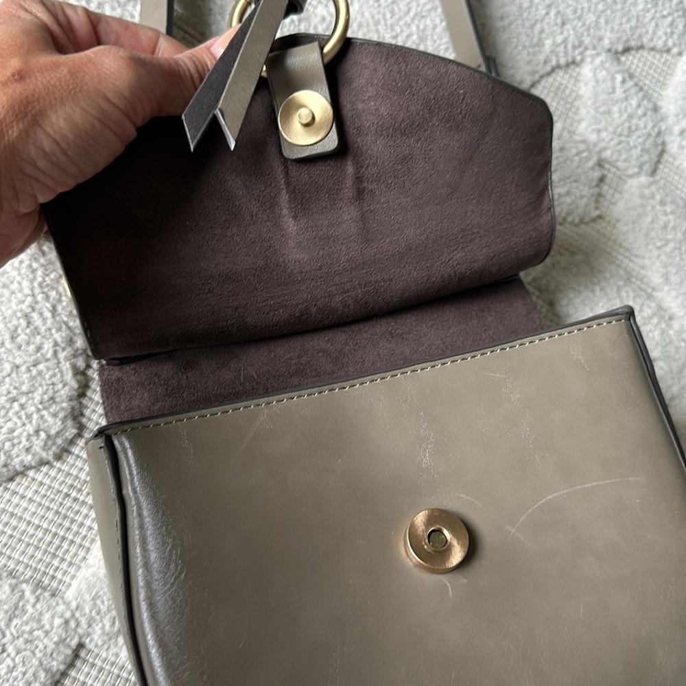 Zara Equestrian gray tassel crossbody bag - Picture 10 of 16